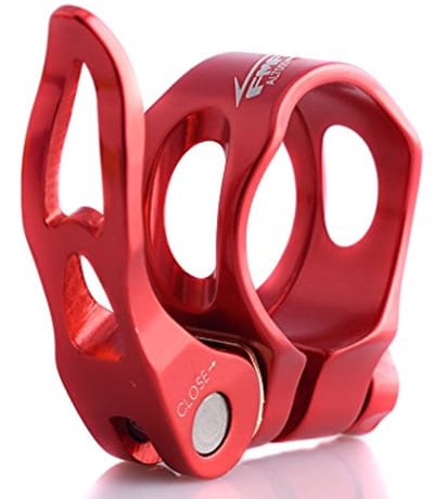 Zadelpenklem - Zadelklem Fiets - Zadelhoogte Verstellen - Lichtgewicht Aluminium - 31.8/34.9mm - Rood