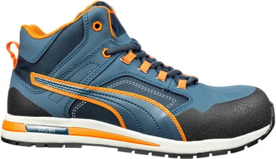 PUMA Crosstwist Mid 633140-47 Hoge veiligheidsschoenen S3 Schoenmaat (EU): 47 Blauw, Oranje 1 stuk(s)