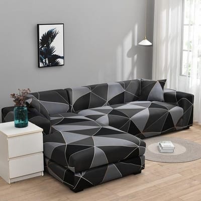 L-vormige bankhoezen voor woonkamer elastische bankhoezen bankhoes stretch hoekbankhoes chaise longue kussenhoes 1-seat 90-140cm