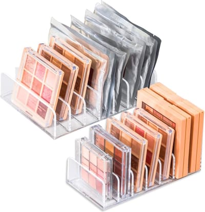 Cosmetica-organizer met 7 vakken - Transparante kunststof make-up organizer voor badkamer en werkblad
