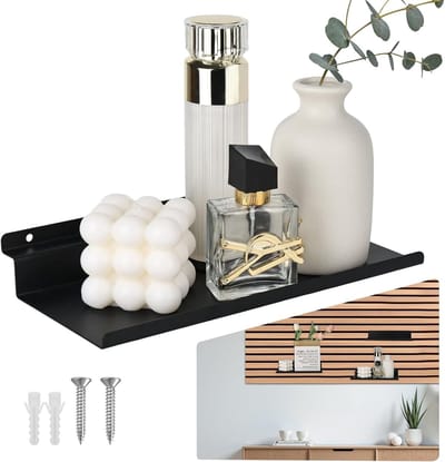 Geluiddempende Panelen en Wandplanken 25 x 10 cm - Decoratieve Opbergplanken voor Woonkamer, Slaapkamer en Kantoor