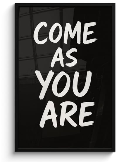 Poster in lijst - Fotolijst 60x90 cm - Posters - Quote - Zwart - Simpel - Posterlijst zwart - Decoratie - Wanddecoratie woonkamer - Muurdecoratie slaapkamer