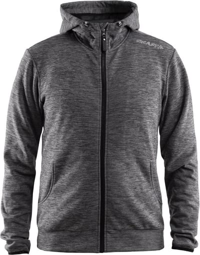 Craft  - Heren - CRAFT LEISURE F.Z HOOD M - Grijs - XXL