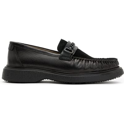 AllSaints Gibbs Chain Loafer Black Maat: 40 | Instappers Outlet | Heren | Zwart