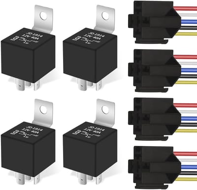 12V 40A SPDT 5-pins auto relais - mini relais voor voertuigen, vrachtwagens en boten