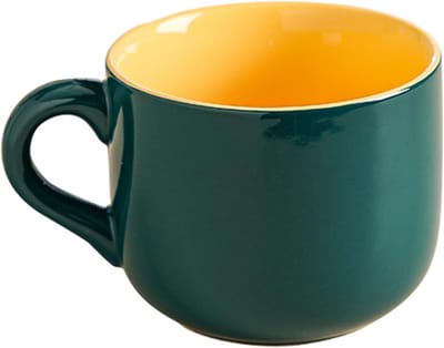 Grote Keramische Koffiemok van 600ml, Ideaal voor Koffie, Thee en Ontbijtgranen met Handvat