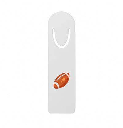 Hacebo® - Rugbybal metalen boekenlegger - Rugby - Rugbyers - American Football - sport Bladwijzer boekenleggers - 12.7 cm x 3.2cm
