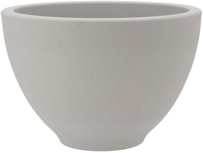 DK Design Bloempot/plantenpot - Vinci - lichtgrijs mat - voor kamerplant - D21 x H31 cm