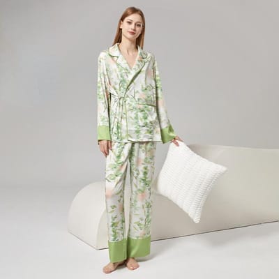 Lente en Zomer Nieuwe IJszijde Pyjama voor Dames Zomer IJszijde Huispak Eenvoudig Koel Zomer Pyjama XL beige