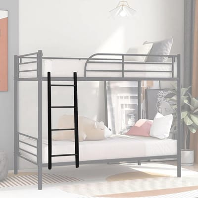 Stapelbedladder - Metalen Ladder - Ruimte Besparen - Draagvermogen 200kg - 140 cm - Zwart