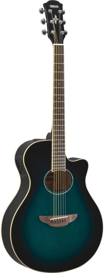 Yamaha APX600 Oriental Blue Burst elektrisch-akoestische westerngitaar