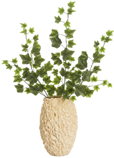 Mica Decorations Kunstplant takken Hedera - 3x - H63 cm - groen - kunststof - bladgroen - siertakken - klimop