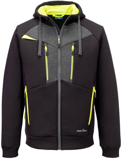Portwest DX4 Hoodie met rits DX472 - Zwart - L