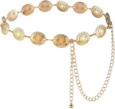 Boho Cowgirl Concho Riem met Holle Daisy, Ideaal voor Country Concerts en Feestjes, Stijlvolle Accessoire voor Vrouwen