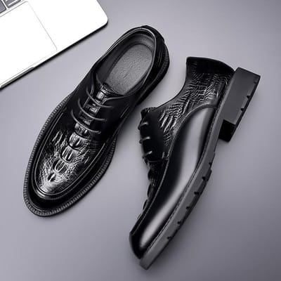 Leren Schoenen Heren Lente Retro Casual Kleine Leren Schoenen Heren Koreaanse Versie Echt Leer Zakelijk Kleding Brits Mode Schoenen 44