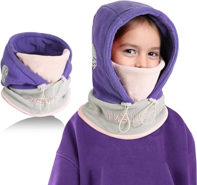 Multifunctionele Kinderen Thermische Balaclava - Verstelbare Winddichte Fleece Ski Masker met Nekwarmer en Gezichtsbedekking voor de Winter