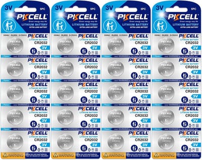 Lithium Knoopcel Batterijen - Platte Batterijen - Apparaten Voeden - Lange Opslagduur - 20 Stuks - Zilverkleurig