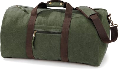 Quadra Weekendtas - 45 liter - legergroen - canvas reistas - vintage look