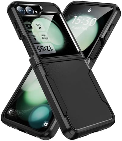 Back Cover Geschikt voor Samsung Galaxy Z Flip 6 | Rugged Hoesje | Beschermhoes | Schokbestendige Hardcase | Shockproof | Tegen Vallen | Zwart