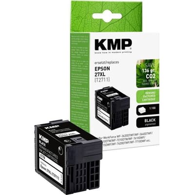 KMP E178 - black - compatible - ink cartridge (alternative for: Epson 27XL Epson C13T27114010)