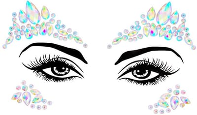 Face jewels - glitters gezicht - body jewels - face tattoo - festival - glitter - Boho - Dazzle