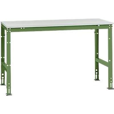 Manuflex basistafel UNIVERSAL Standaard, tafelblad melamine, 1500 x 800, resedagroen