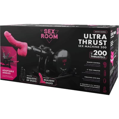 Dreamtoys Sex Room afstandsbediening Control stotend Machine Seksapparaat - Zwart