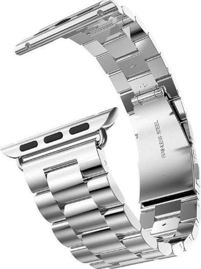 New Age Devi - 42 MM Zilveren Horlogeband voor Apple Watch - Roestvrijstalen Smartwatch Armband - Bandje voor iWatch