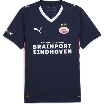 Puma Psv Eindhoven 25/26 Replica Weg T-shirt Met Korte Mouwen Blauw 2XL Man