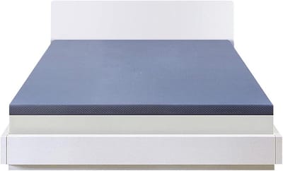Matras Topper - Traagschuim Topper - Comfort Verhoging - Gel Geïnfuseerd - 120x200cm - Grijs