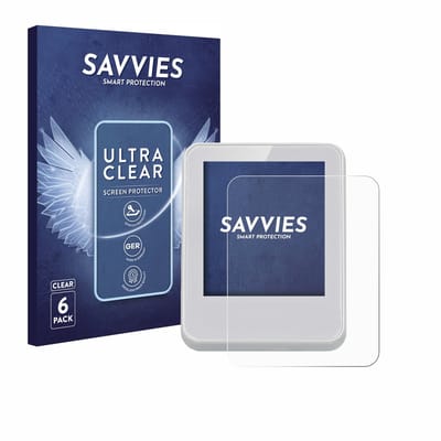 Savvies - Screenprotector voor Bresser ClimaTemp Digitale kamerthermometer - Folie Beschermfolie transparant 6 Stuks