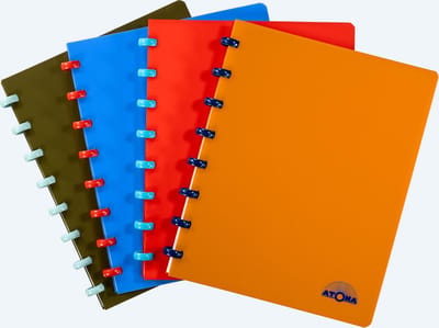 Atoma Nature schrift, ft A5, 144 bladzijden, gelijnd, geassorteerde kleuren 10 stuks