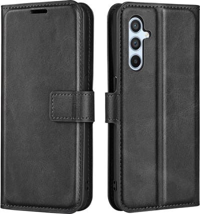 Coverup Hoesje - Geschikt voor Samsung Galaxy A54 Hoesje - Coverup Deluxe Book Case - Zwart