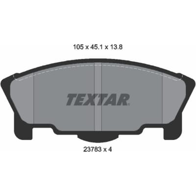 Remblokset TEXTAR 2378301, voor