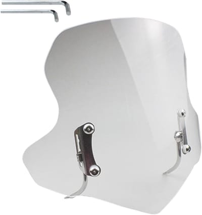 Scooter Windscherm - Motor Windprotector - Veiliger Rijden - Krasbestendig Acryl - 51 cm - Transparant