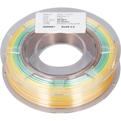 3D Printer PLA Filament 1.75mm Spoel Bundel 200g Printmateriaal Zijde Glanzend Snel Kleurverloop gray