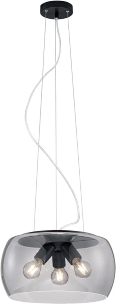 TRIO VALENTE - Hanglamp - Antraciet - excl. 3x E27 4W