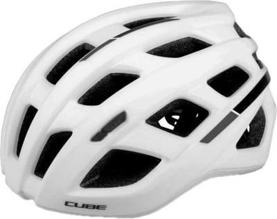 CUBE Fietshelm Road Race - Racefietshelm - 24 Ventilatiegaten - Verstelbaar - Reflecterend - 49-55 cm - S - Wit