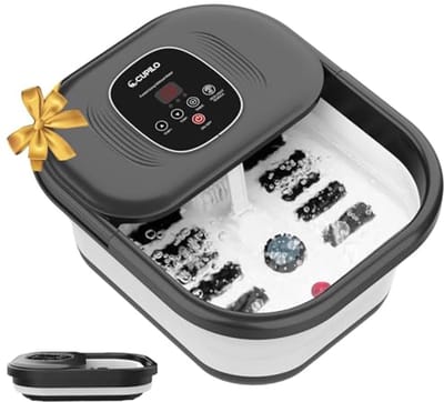Opvouwbare Voetmassage Spa met Warmte en Bubbels - Pedicure Voetbad voor Ontspanning en Stressverlichting