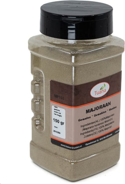 Tuana Kruiden - Majoraan Gemalen - Strooibus 150 Gram - Tuanashop - MP-M-0003