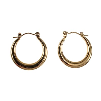 ∅22mm Oorringen Dames - Verguld RVS - Goudkleurige Oorbellen