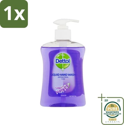 1 x Dettol - Handzeep - Antibacterieel - Verzorgend - Lavendel - 250 ml- Handzeep - Antibacterieel - Handwas - Huidverzorging - Lavendel