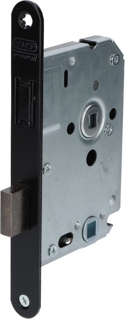 Nemef magneet badkamerdeurslot - 1264/73 - doornmaat 50mm - links/rechts - zwart