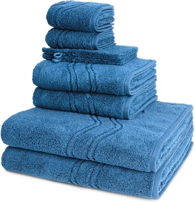 Ross Dames en Heren 2 X Washand 2 X gasten- 2 X douche- 2 X handdoek in een set Cashmere feeling