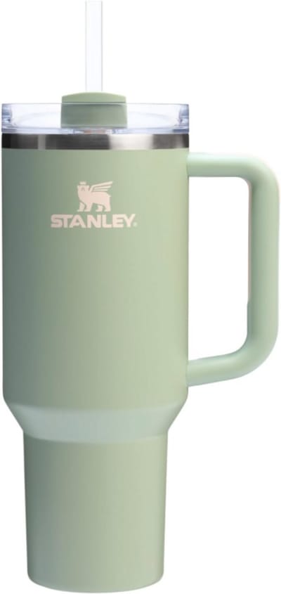 Stanley Quencher H2.0 Flowstate Tumbler 1.2L (Lichen) - RVS - Lekvrije Thermosbeker met Rietje & Handvat – Geïsoleerd RVS – BPA-vrij - Drinkfles Waterfles