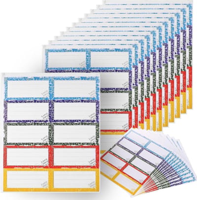 240 Zelfklevende Boeklabels voor School, Naamstickers, Organisatie Labels voor Jongens en Meisjes