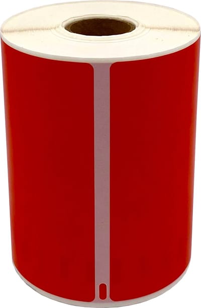 DULA Dymo Compatible labels - Rood - S0904980 - Grote verzendetiketten - 1 rol - 104 x 159 mm - 220 labels per rol