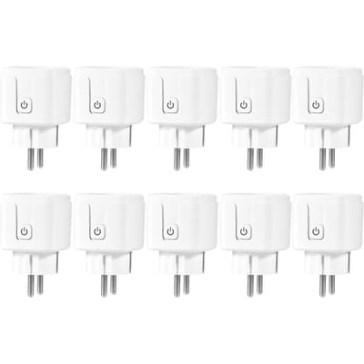 Homekit Afstandsbediening WiFi Smart Socket Draadloze Smart EU Adapter Werkt met Homekit Siri Spraakgestuurde Stopcontact 10PCS