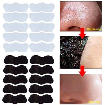 10 Pièces Bandes Nettoyantes Profondes pour les Pores du Nez pour l'Élimination des Points Noirs Dissolvant de Points Noirs Autocollant Bande pour le Nez noir