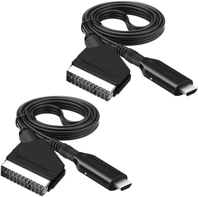 GELLDG SCART naar HDMI-adapter - Multifunctionele converter - Audioconverter - Ondersteunt 1080p/720p-uitvoer - Inclusief kabel - Geschikt voor HDTV's, settopboxen, VHS-recorders en Xbox